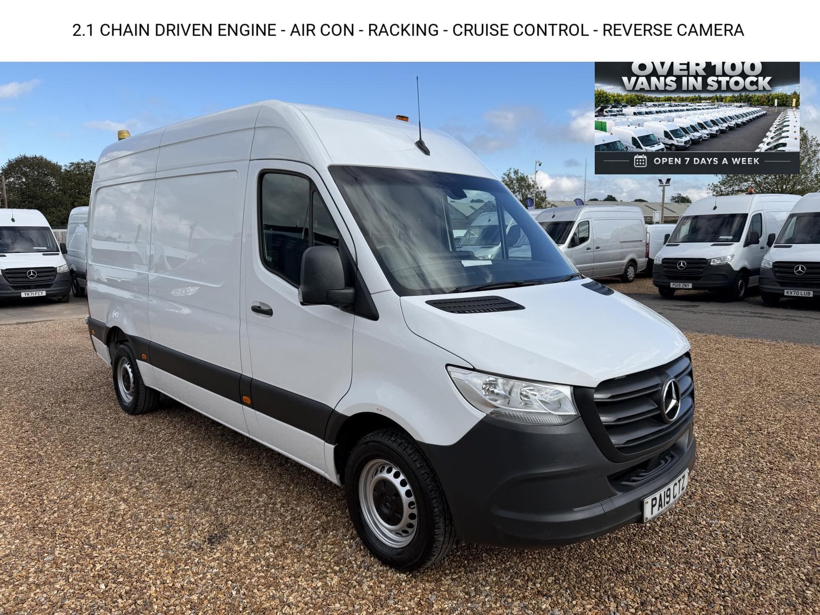2019 Mercedes-Benz Sprinter 2.1 316 CDI Panel Van 5dr Diesel Manual RWD L2 H2 Euro 6 (163 ps)