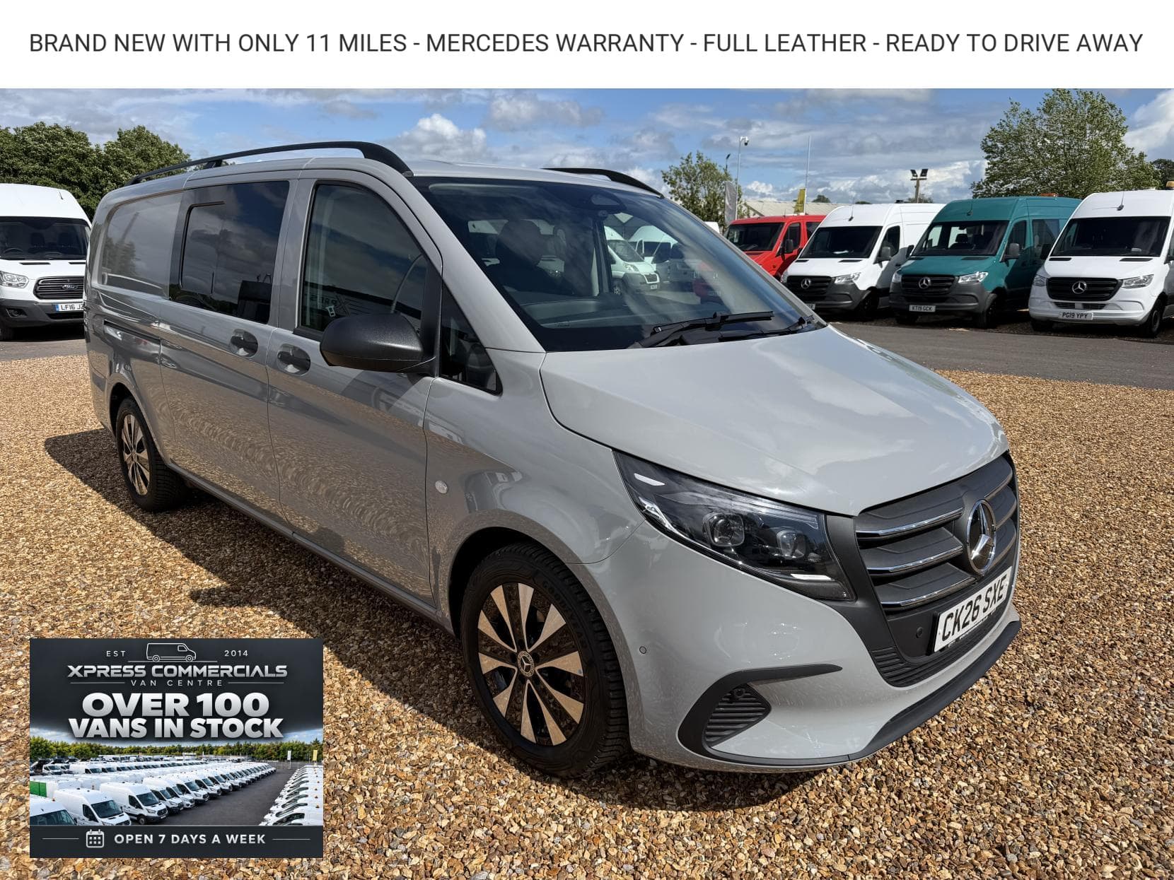 2026 Mercedes-Benz Vito 2.0 119 CDI SELECT Crew Van Double Cab 5dr Diesel G-Tronic RWD L3 Euro 6 (s/s) (190 ps)