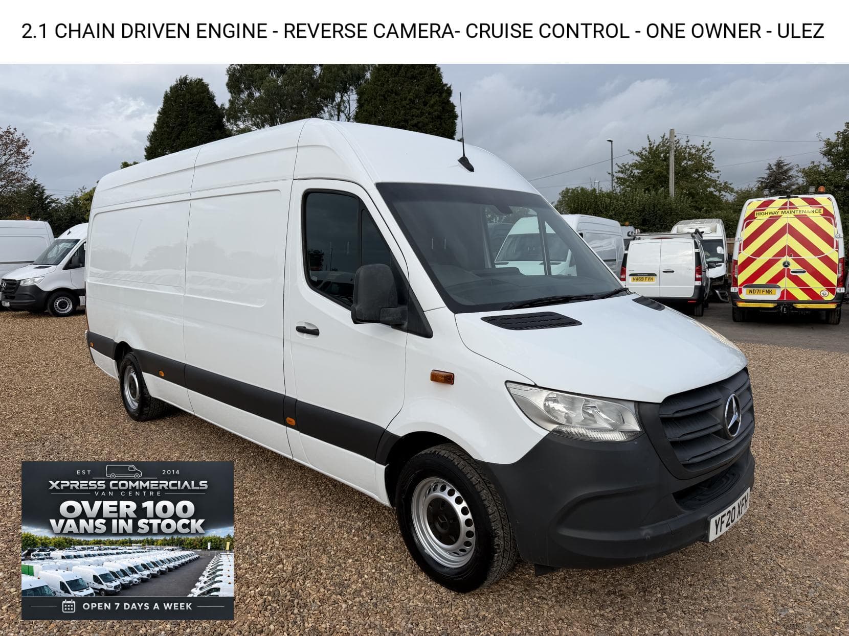 2020 Mercedes-Benz Sprinter 2.1 311 CDI Panel Van 5dr Diesel Manual RWD L3 H2 Euro 6 (114 ps)