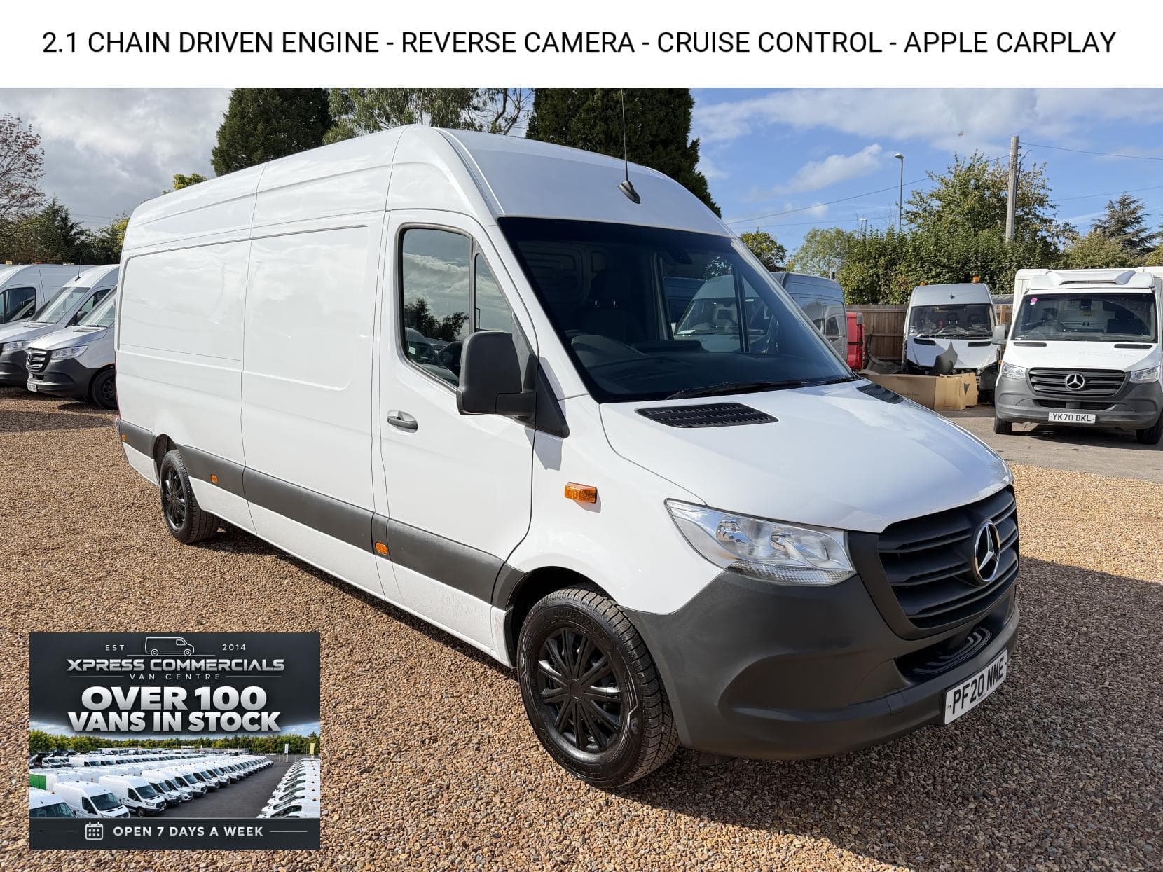 2020 Mercedes-Benz Sprinter 2.1 311 CDI Panel Van 5dr Diesel Manual RWD L3 H2 Euro 6 (114 ps)