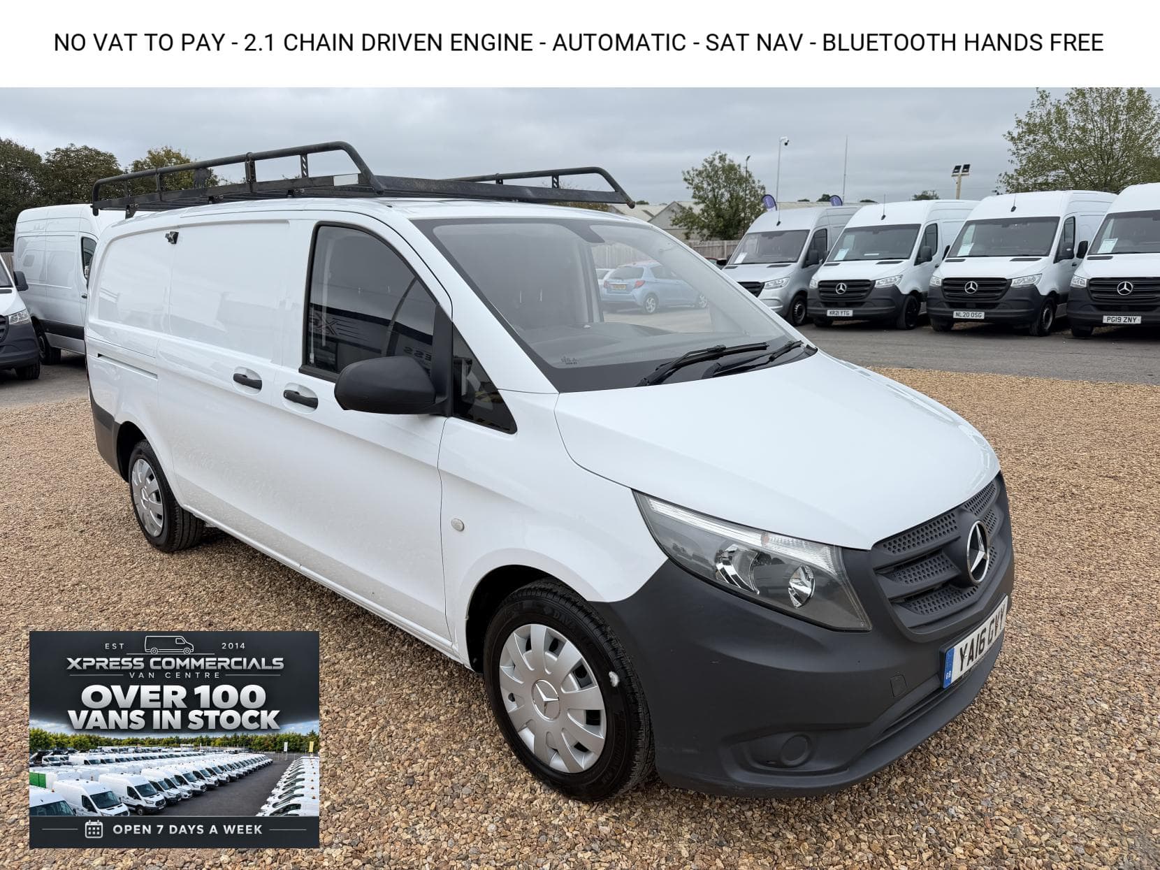 2016 Mercedes-Benz Vito 2.1 114 CDI BlueTEC Panel Van 5dr Diesel G-Tronic+ RWD L1 Euro 6 (136 ps)