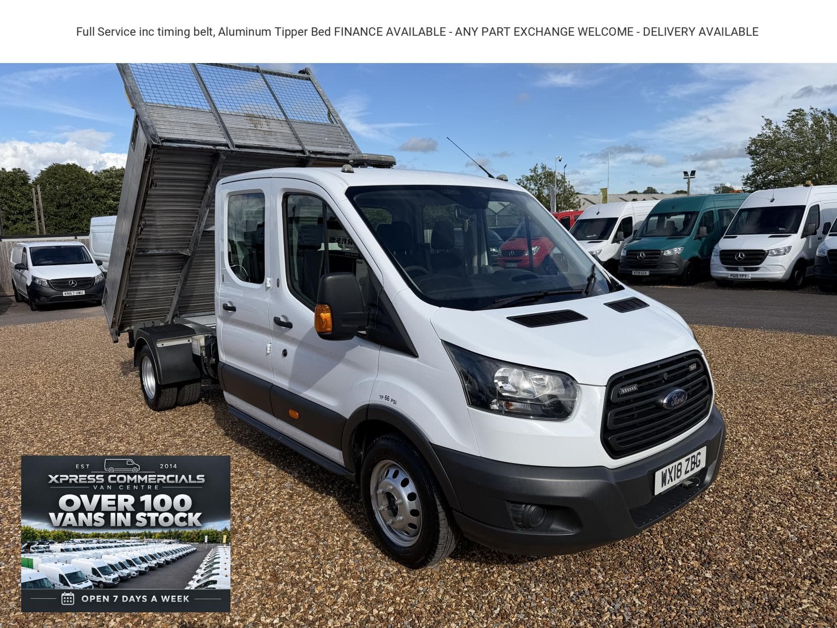 2018 Ford Transit 2.0 350 EcoBlue 1-Way Double Tipper Double Cab 4dr Diesel Manual RWD L3 Euro 6 (1-Way, 1-Stop) (130 ps)