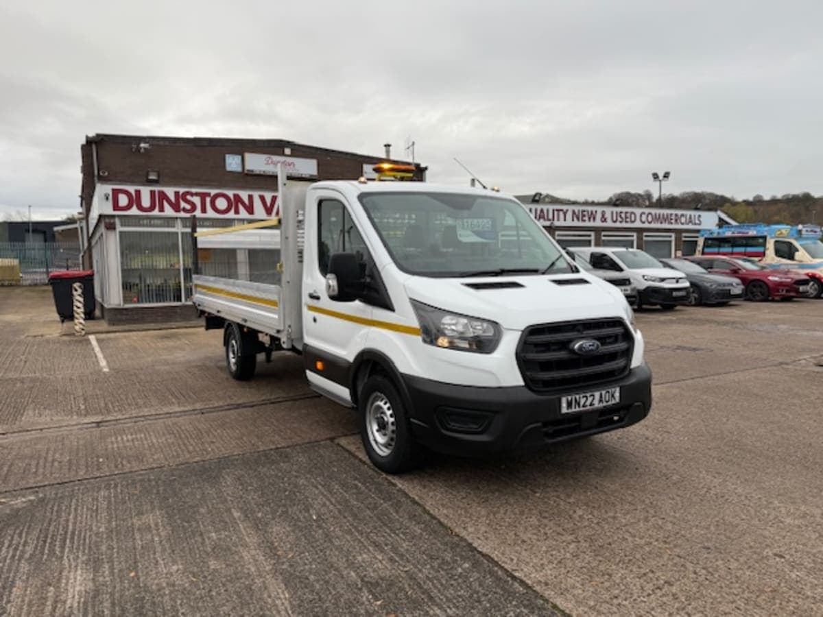 2022/22 Reg FORD TRANSIT 350 DROPSIDE WITH TAIL LIFT - Image 1