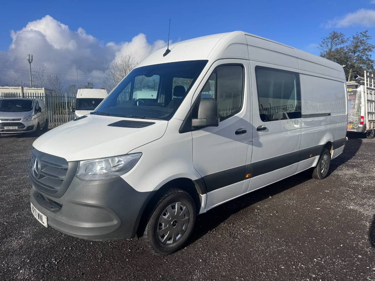 2022 Mercedes Sprinter 314 LWB Panel Van. FSH. Appleplay/Android. Rear Camera. FSH. New MOT. Uprated rear springs. - Image 1