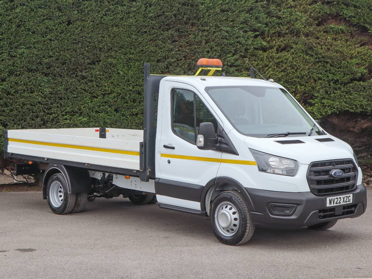 2022 (22) Ford Transit 350 DRW RWD, 2.0tdci, 130ps. 6 Speed, L3 LWB Dropside Pick Up - Image 1