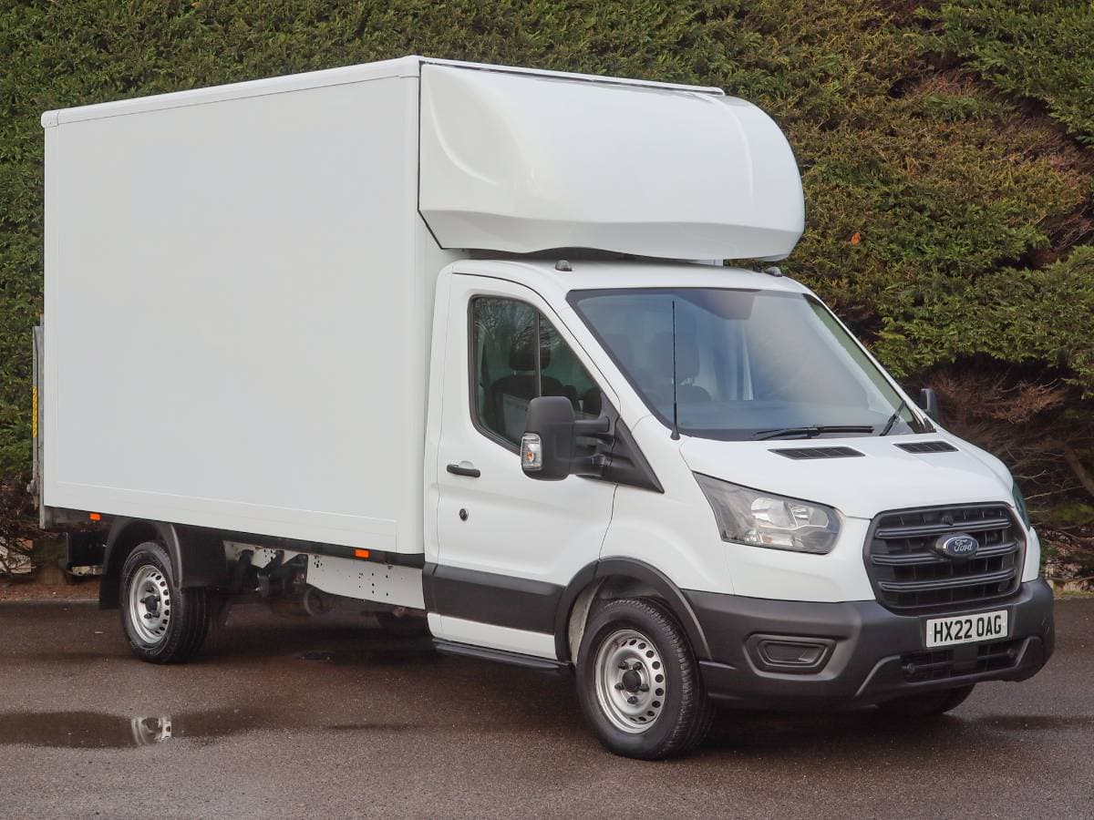 2022 (22) Ford Transit 350 RWD Eco Blue Leader 2.0TDCI, Euro 6, 130PS,11'10"/3.6M L3 LWB One Stop Luton Box Van - Image 1