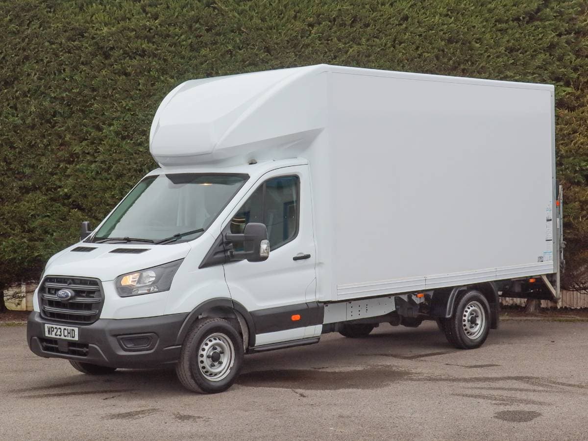 2023 (23) Ford Transit 350 RWD Eco Blue Leader 2.0TDCI, Euro 6, 130PS,13'8"/4.1M L4 XLWB Luton Box Van - Image 1