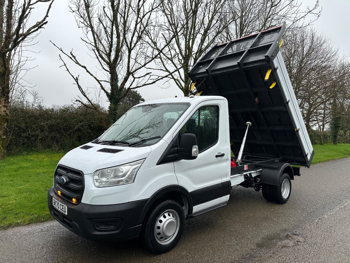 2020 (70) FORD TRANSIT 350 L2 2.0 TDCI ECOBLUE 130BHP DRW SINGLE CAB TIPPER - ONLY 28000 MILES!! - Image 1