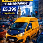 “BANANAVAN” FOR SALE – Ford Transit Custom LWB High Roof – £5,299 🍌 👉 the number of sevens is negotiable 😉 - Thumbnail 6