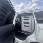 Mitsubishi Outlander 2.4h TwinMotor PHEV Reflex Plus CVT 4WD Commercial Van with fitted internal storage drawers and large boot space. - Thumbnail 5