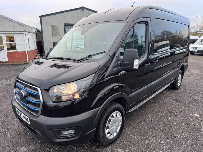 2022 Ford E-TRANSIT 350 TREND BLACK. LWB VAN. ONLY 6470 MILES APPLEPLAY.AC.NAV. £411 Per Month