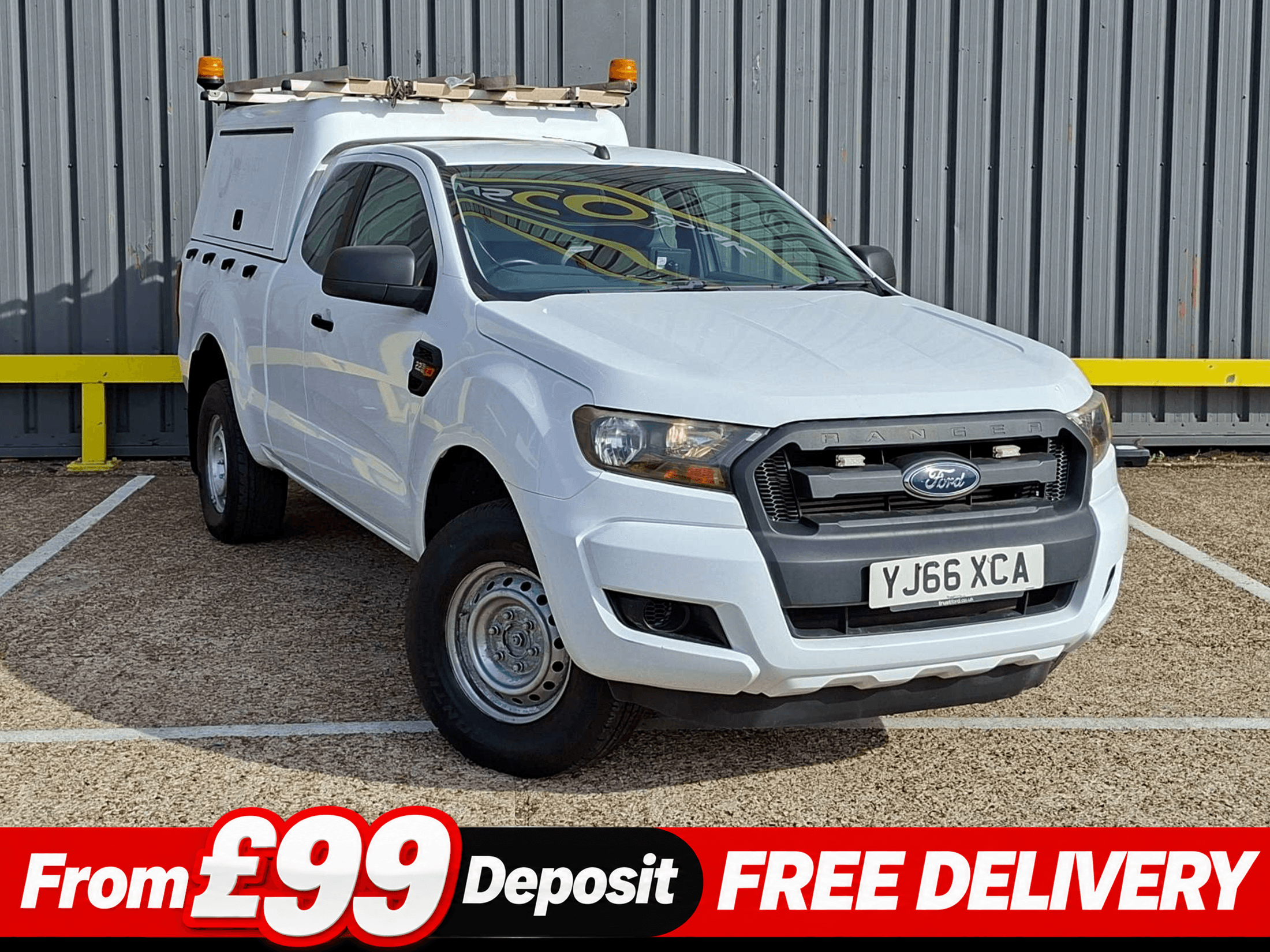 Ford Ranger 2.2 TDCi XL Pickup Double Cab 4dr Diesel Manual 4WD Euro 6 (s/s) (Eco Axle) (160 ps) 2.2 4dr Pickup Manual Diesel