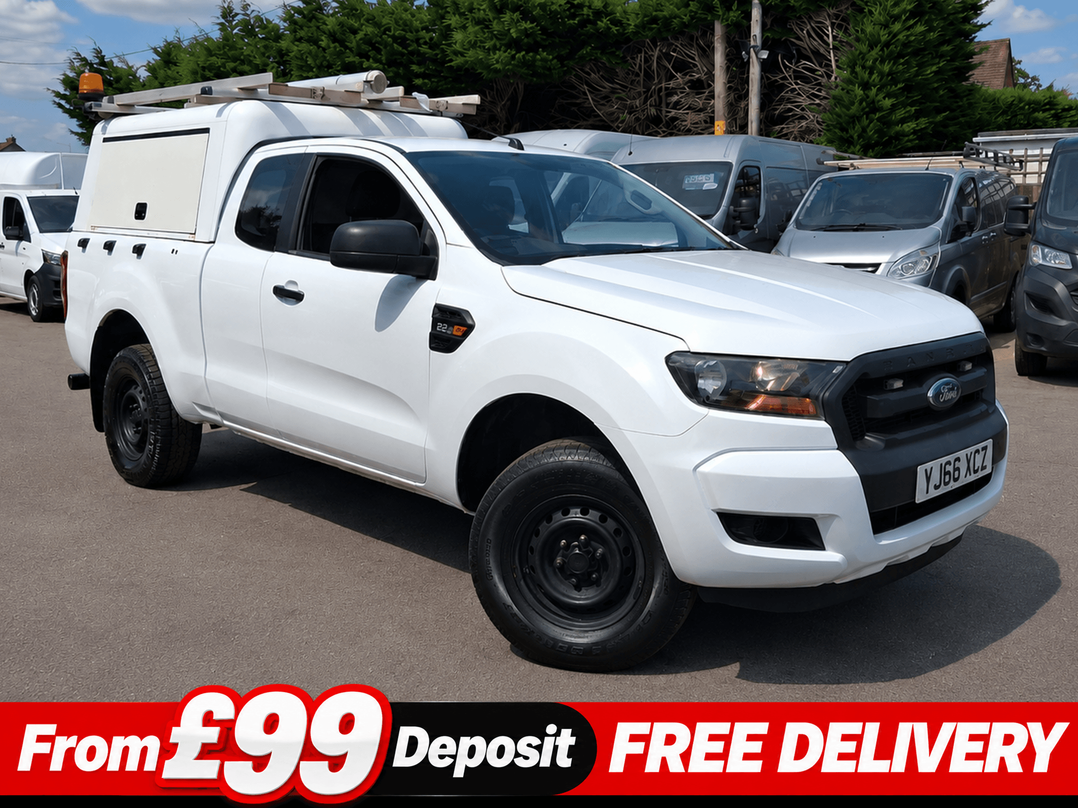 Ford Ranger 2.2 TDCi XL Pickup Double Cab 4dr Diesel Manual 4WD Euro 6 (s/s) (Eco Axle) (160 ps) 2.2 4dr Pickup Manual Diesel