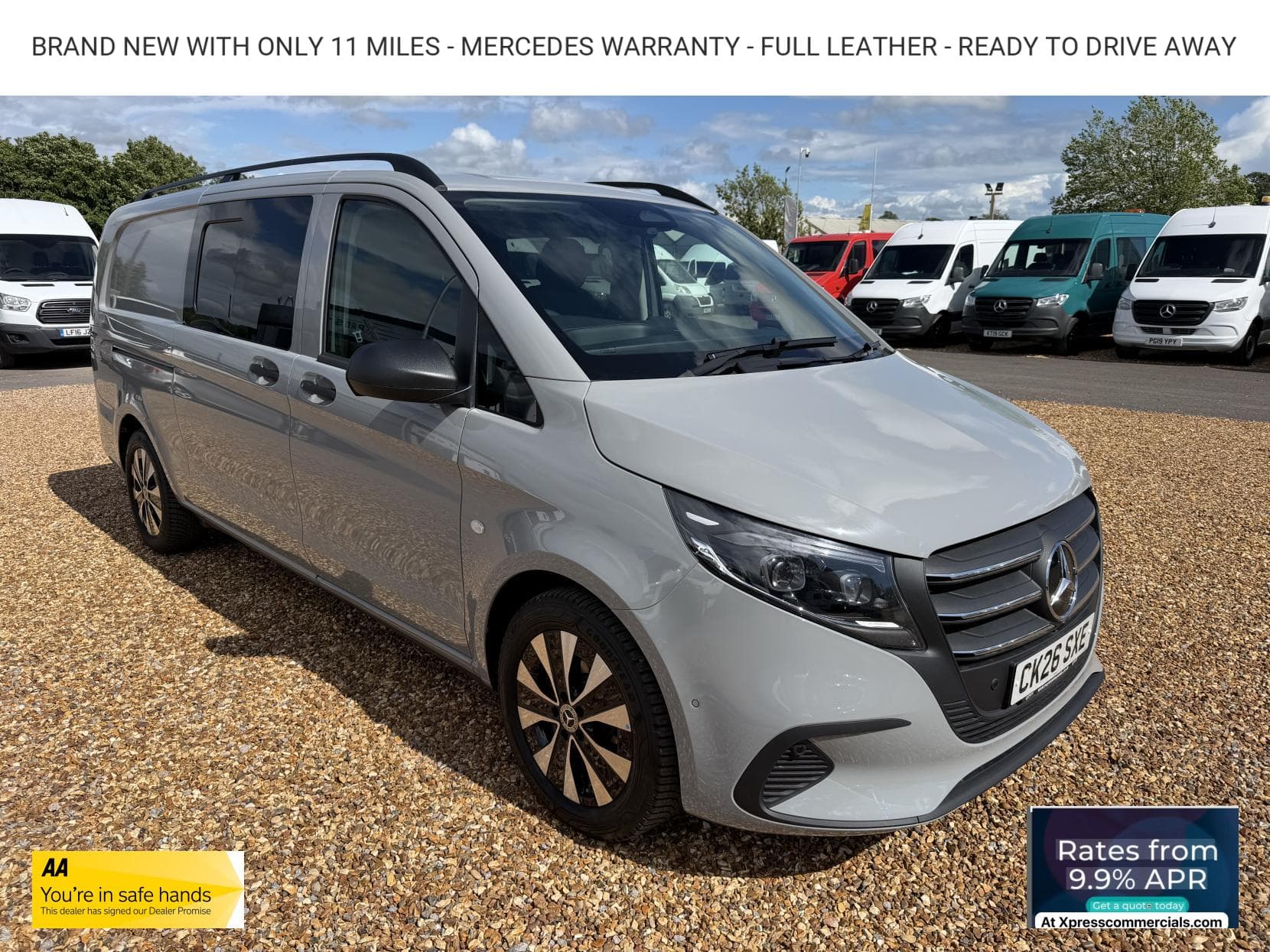 2026 Mercedes-Benz Vito 2.0 119 CDI SELECT Crew Van Double Cab 5dr Diesel G-Tronic RWD L3 Euro 6 (s/s) (190 ps)