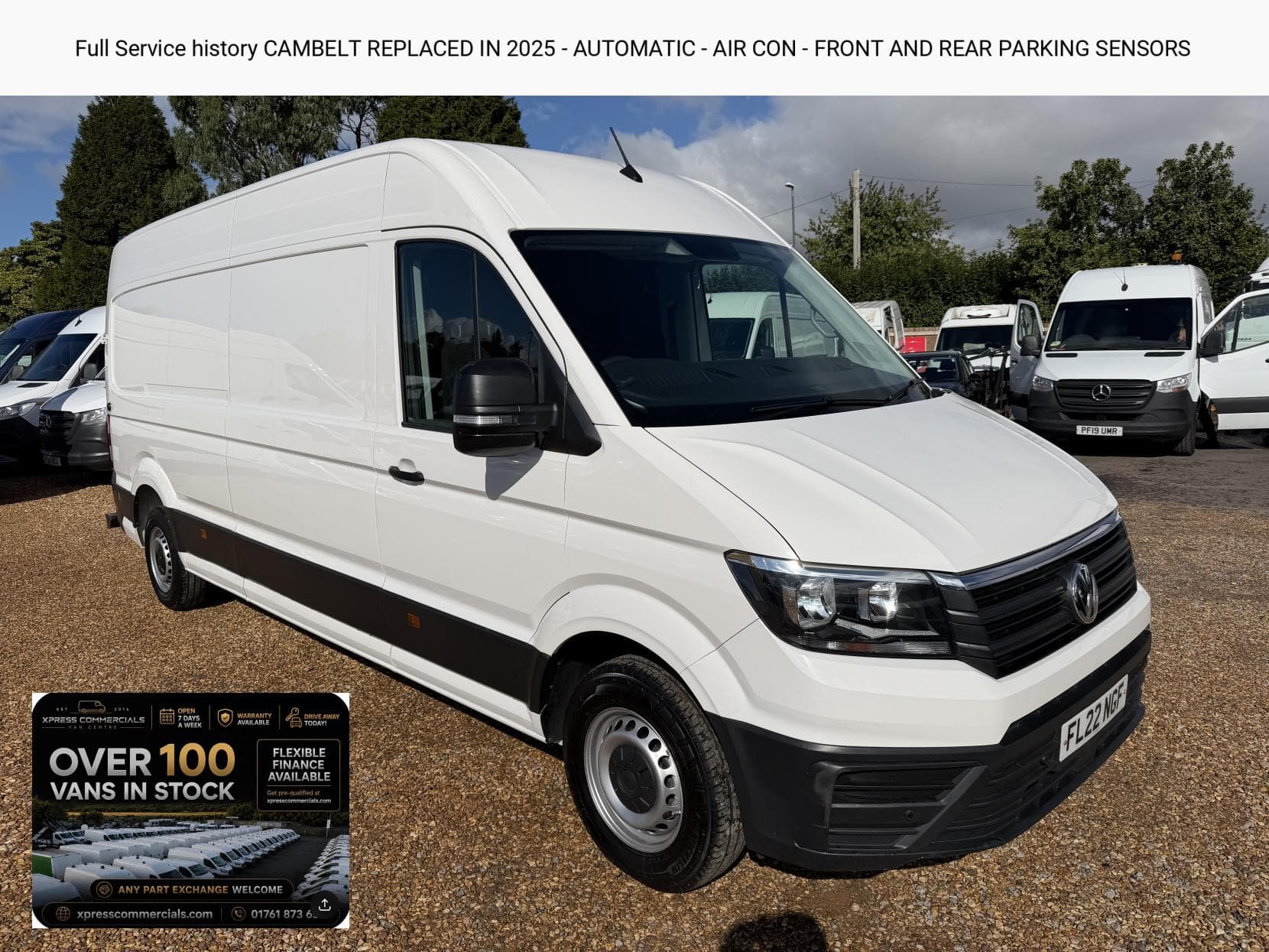 2022 Volkswagen Crafter 2.0 TDI CR35 Startline Panel Van 5dr Diesel Automatic FWD LWB High Roof Euro 6 (s/s) (140 ps)