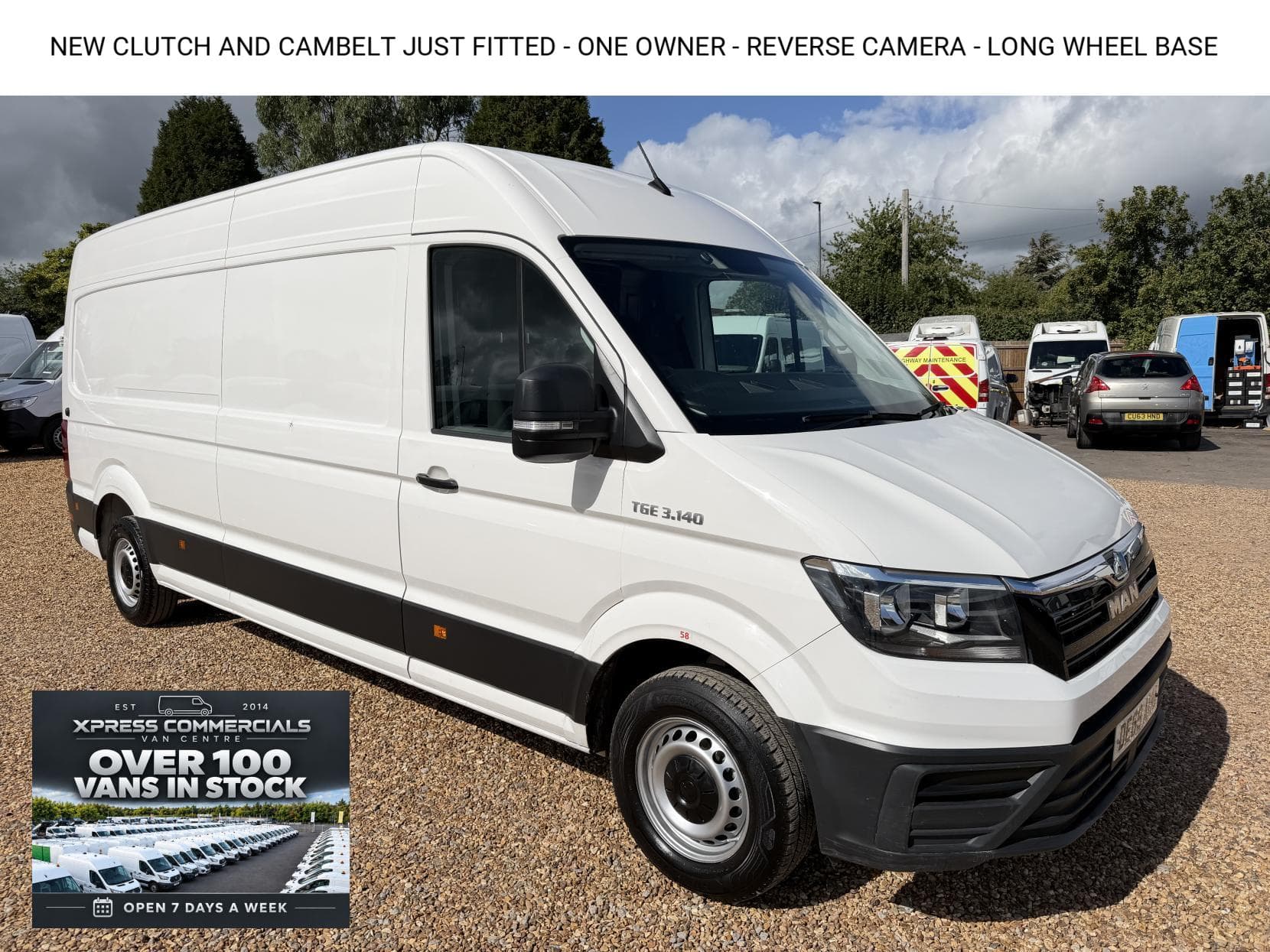 2019 MAN TGE 2.0 3140d Panel Van 5dr Diesel Manual FWD LWB High Roof Euro 6 (s/s) (140 ps)
