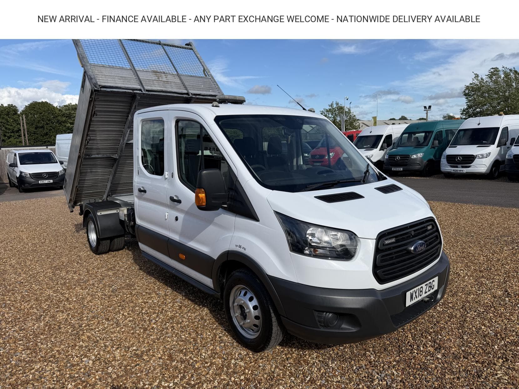2018 Ford Transit 2.0 350 EcoBlue 1-Way Double Tipper Double Cab 4dr Diesel Manual RWD L3 Euro 6 (1-Way, 1-Stop) (130 ps)