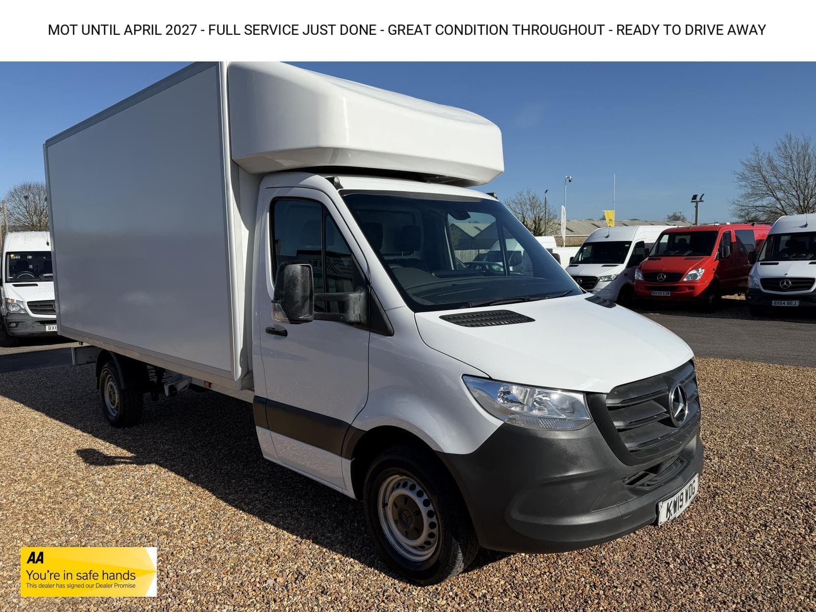 2019 Mercedes-Benz Sprinter 2.1 314 CDI Chassis Cab 2dr Diesel Manual RWD L3 Euro 6 (s/s) (143 ps)