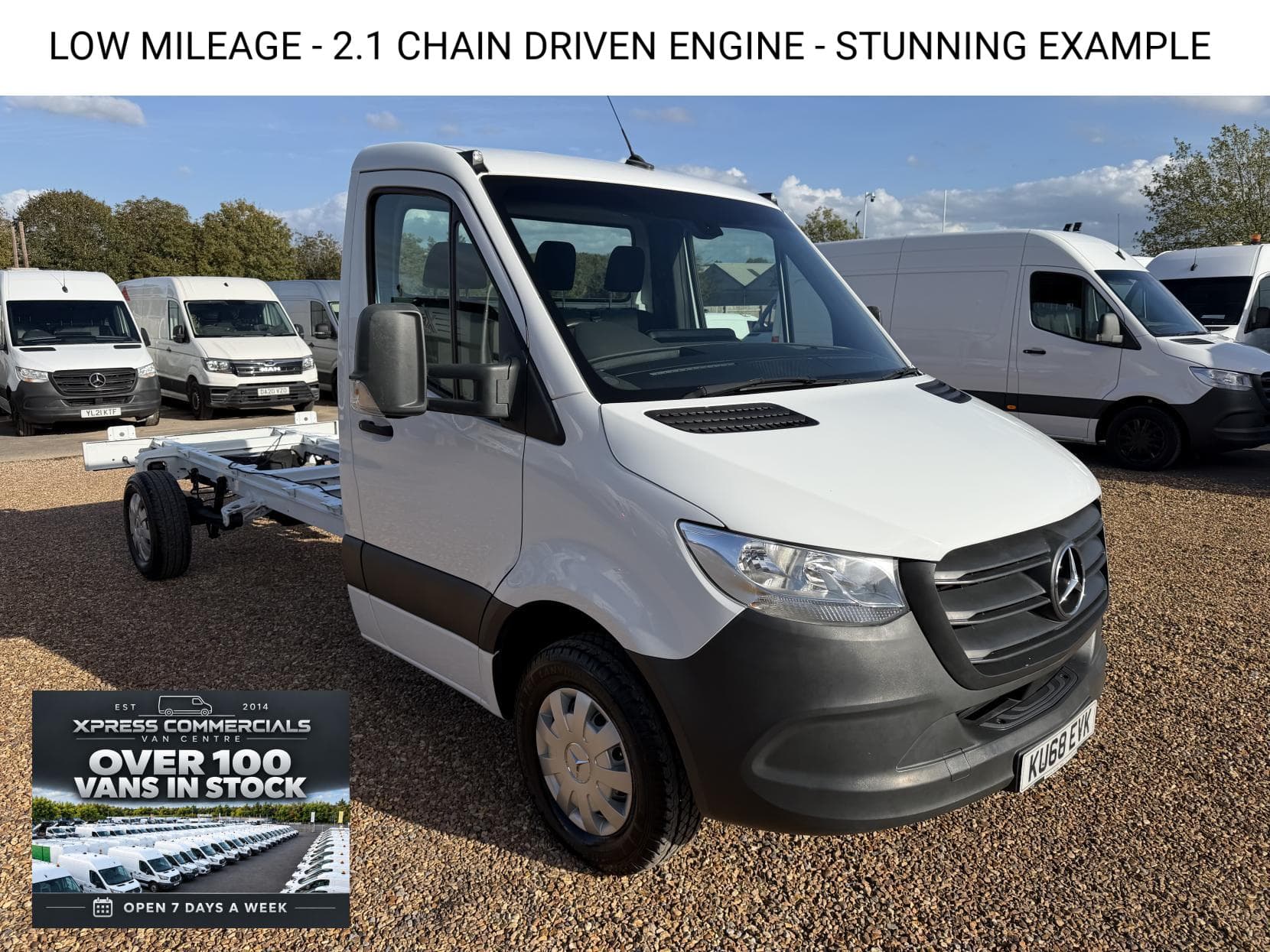 2018 Mercedes-Benz Sprinter 2.1 314 CDI Chassis Cab 2dr Diesel Manual RWD L3 Euro 6 (s/s) (143 ps)